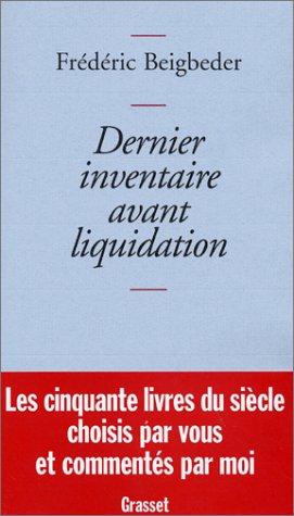 Dernier inventaire avant liquidation