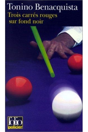 Trois carrés rouges sur fond noir