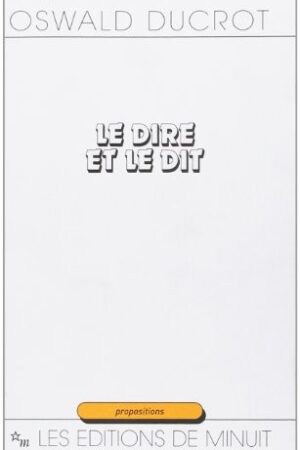 Le dire et le dit