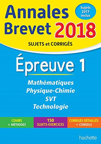 Mathématiques, Physique-chimie, SVT, Technologie