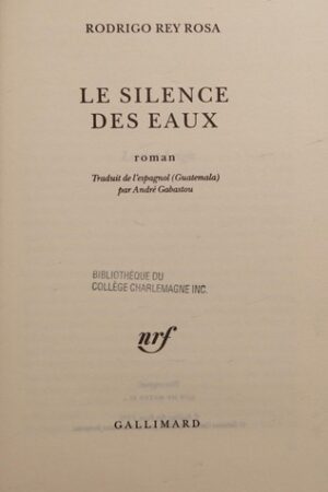 Le silence des eaux