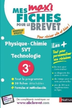 Physique-Chimie SVT Technologie 3e