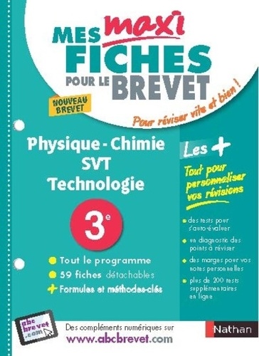 Physique-Chimie SVT Technologie 3e