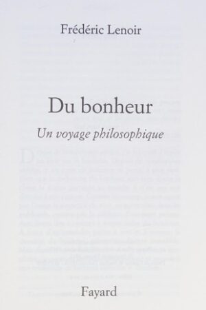 Du bonheur