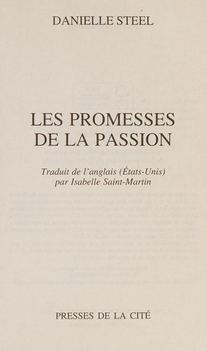 Les promesses de la passion