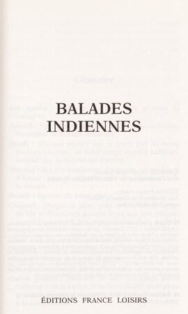 Balades indiennes