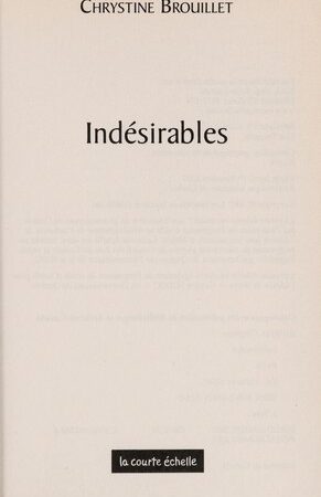 Indésirables