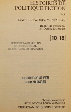 Histoires de politique fiction