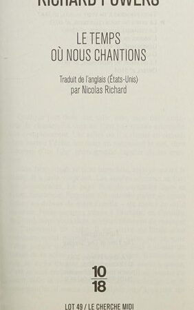 Le temps où nous chantions