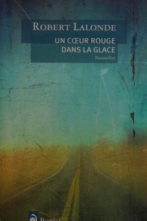 Un coeur rouge dans la glace