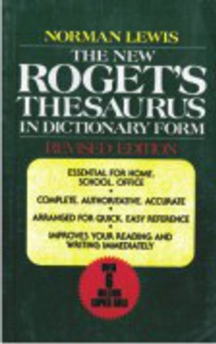 The New Roget's Thesaurus In Dictionary Form (revised Edition)