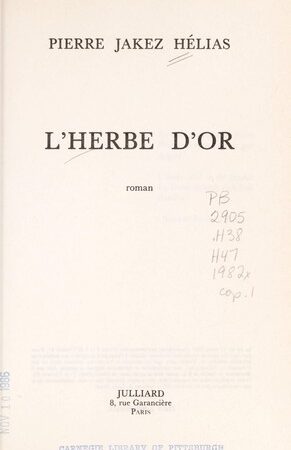 L'Herbe d'or