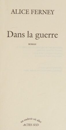 Dans la guerre